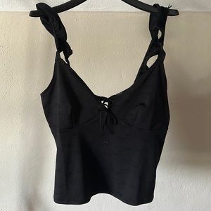 Y2K FLORAL EMBROIDERED TANK